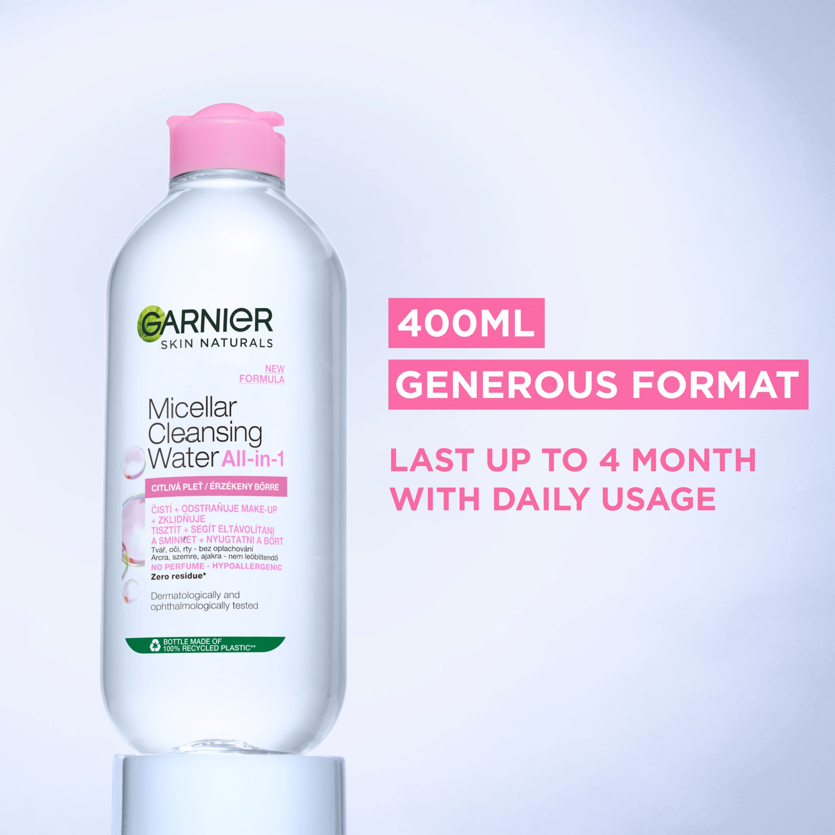 Garnier Micellar Cleansing Water All-in-1 Sensitive Skin micellás víz